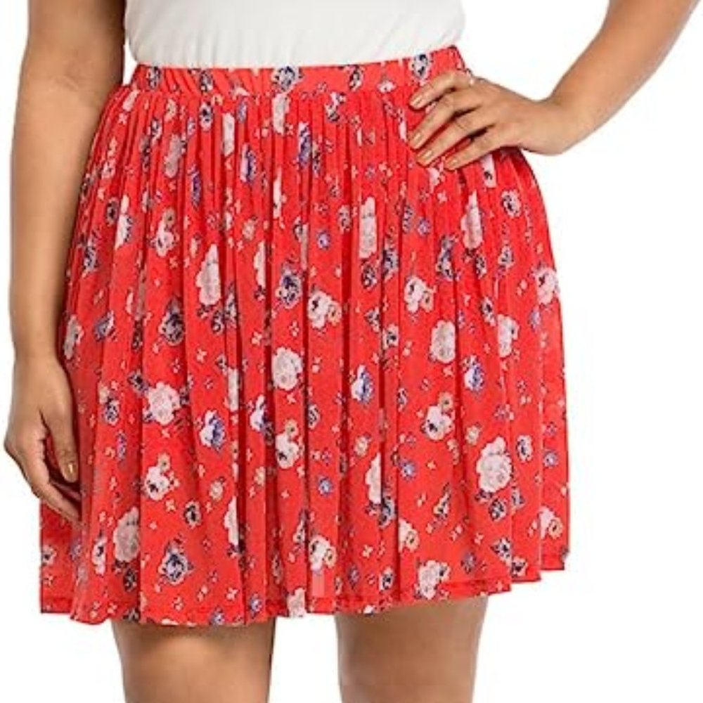 Torrid Floral Mesh Skater Skirt